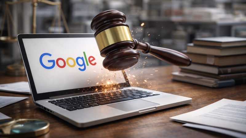 Show my lawsuit vindication on Google