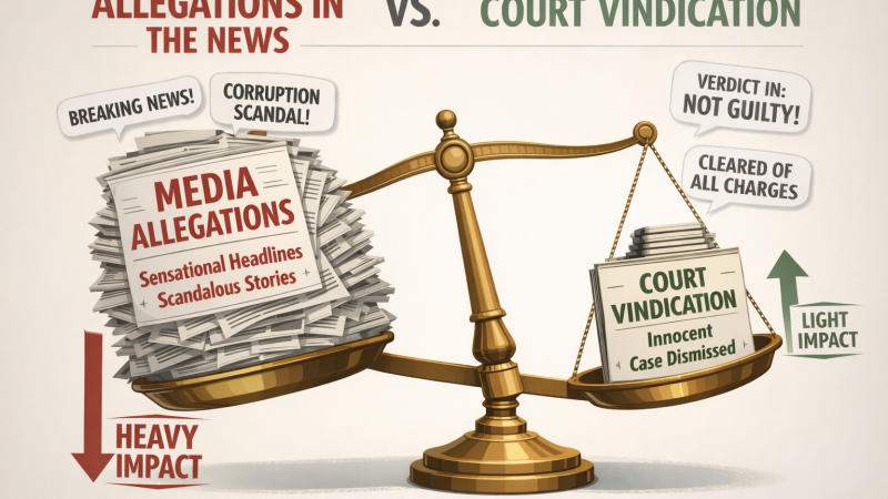 Allegations still outweigh a court vindication in search engines