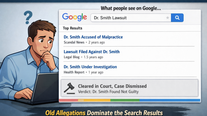 reputation after legal case dismissed